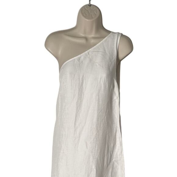 NWT Madewell Womens One-Shoulder Midi Dress in Lighthouse NQ624 Size 14 - Picture 11 of 14